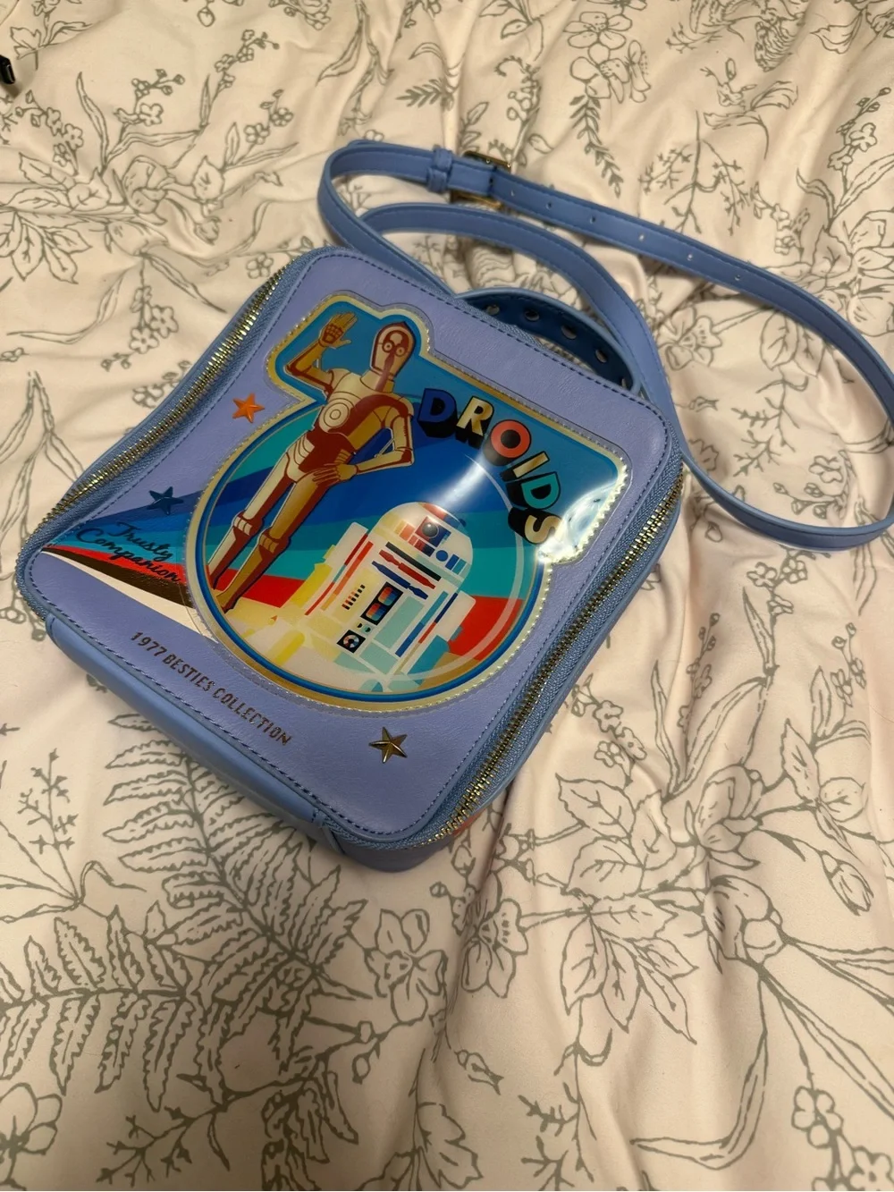 Danielle Nicole Lavender Star Wars Droids Crossbody Bag
